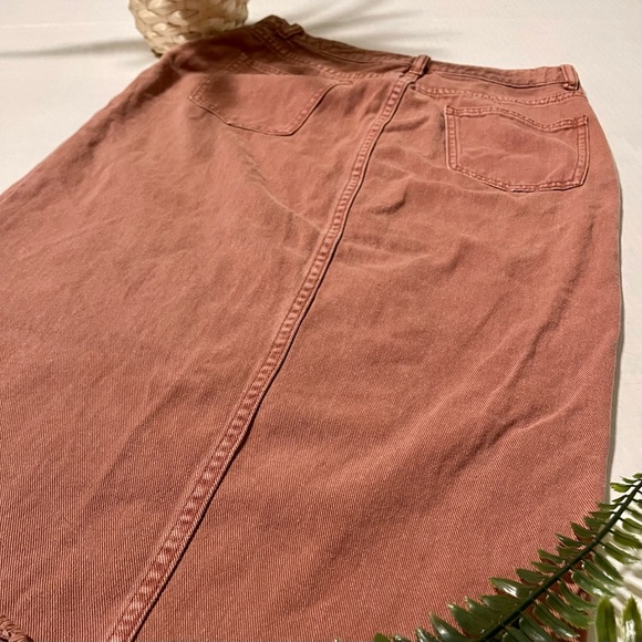 Mustard Seed Medium Burnt Pink Midi Skirt - Picture 5 of 9